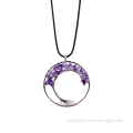 Healing Tree Of Life Pendant Wrapped Amethyst